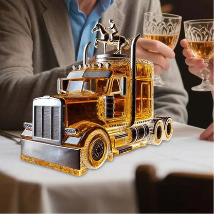 Lastbil whiskyflaskor