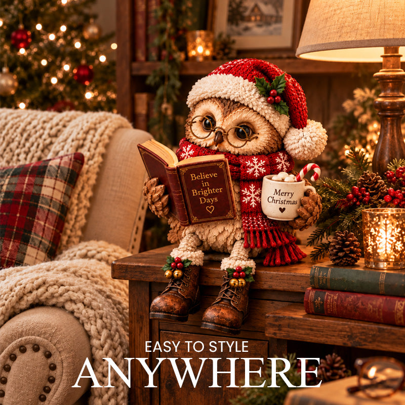 Heartwarming Reading Owl Figurine