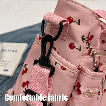 🍒Totebag med körsbärstryck