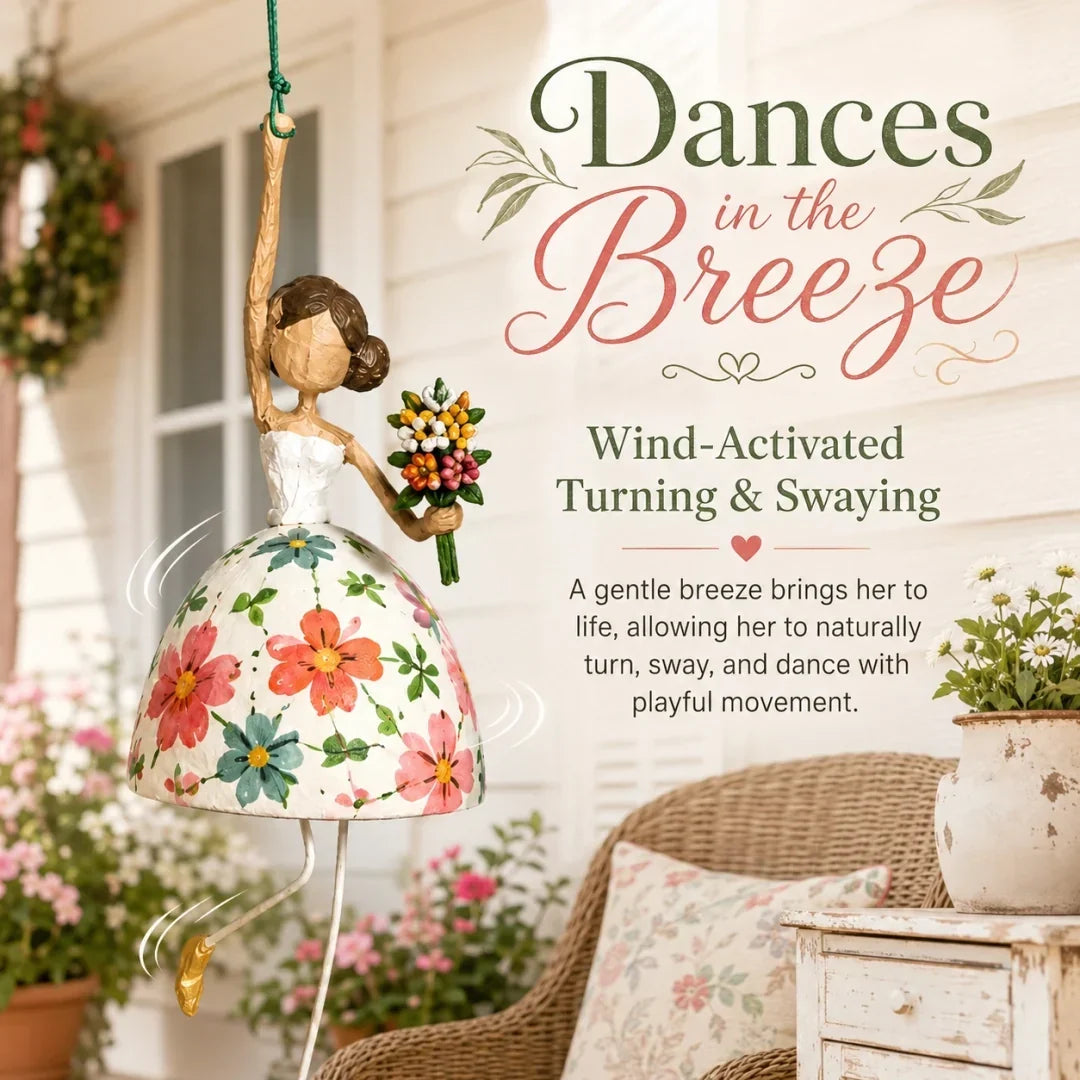💃🌸 Let Your Space Dance — Whimsical Dancing Lady Hanging Ornament