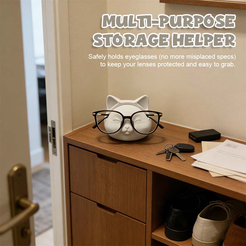Kattformad glasögonhållare – Söt och funktionell skrivbordskompanjon