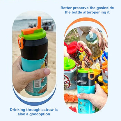 Silicone Straw Soda Can Lid✨