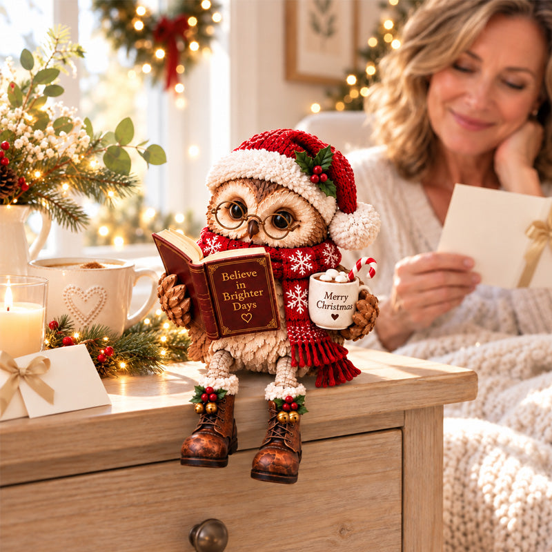 Heartwarming Reading Owl Figurine