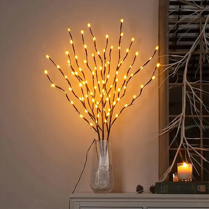 Dekorativa LED-upplysta grenar (20 lampor）