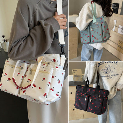 🍒Totebag med körsbärstryck