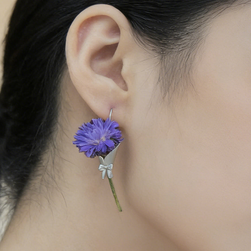 Blomvas-droppörhängen 🌸