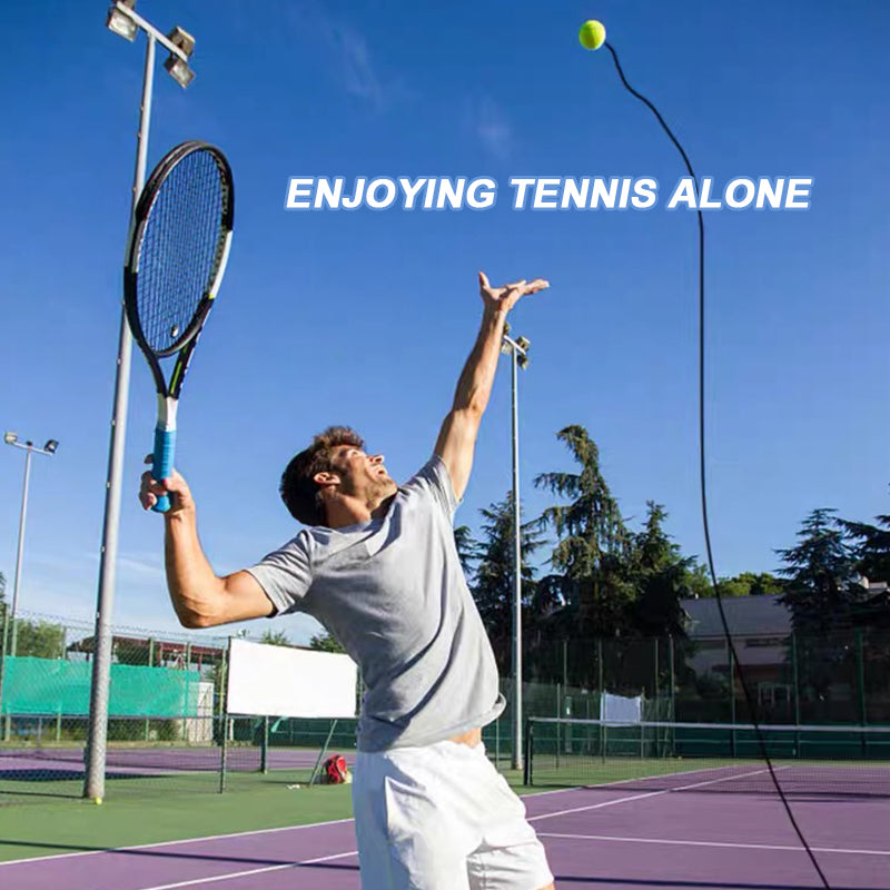 Tennistränare för enspel – träningshjälpmedel med återvändande boll