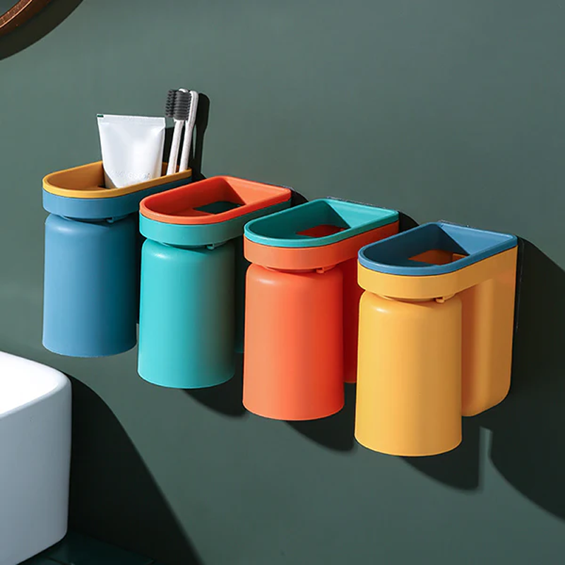 Anti-mold Toothbrush Holder (With Mug)