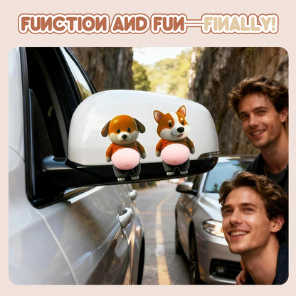 Stormagad Shiba Inu/Corgi - Supermjuk silikon antikollisionsdekal