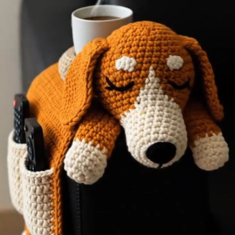 🐶 Cozy Companion Vibes – Virkad Hundsofforganisator