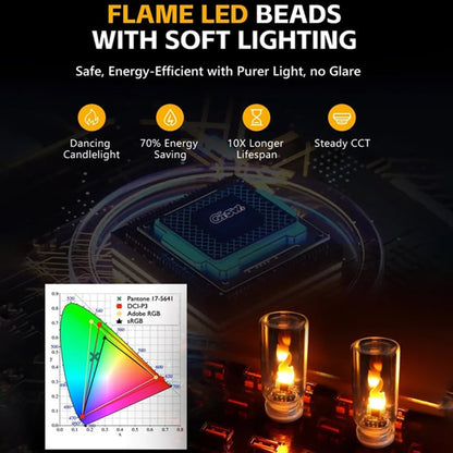 🔥USB-lampa med realistisk låga