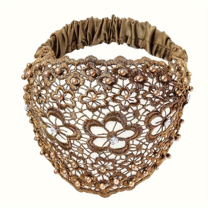 🔥Hot Sale-kampanj 49% rabatt🎁 Boho-chica kristall- och pärlprydda breda pannband för kvinnor