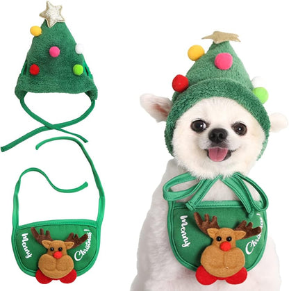Bedårande julgransmössa med pom-pom