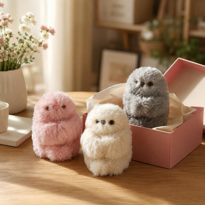 ✨Cute AI Shy Emotional Companionship Robot Doll Bag Charm Plush Toy👜-It Can Sing, Turn Its Head, and Learn to Speak🤖