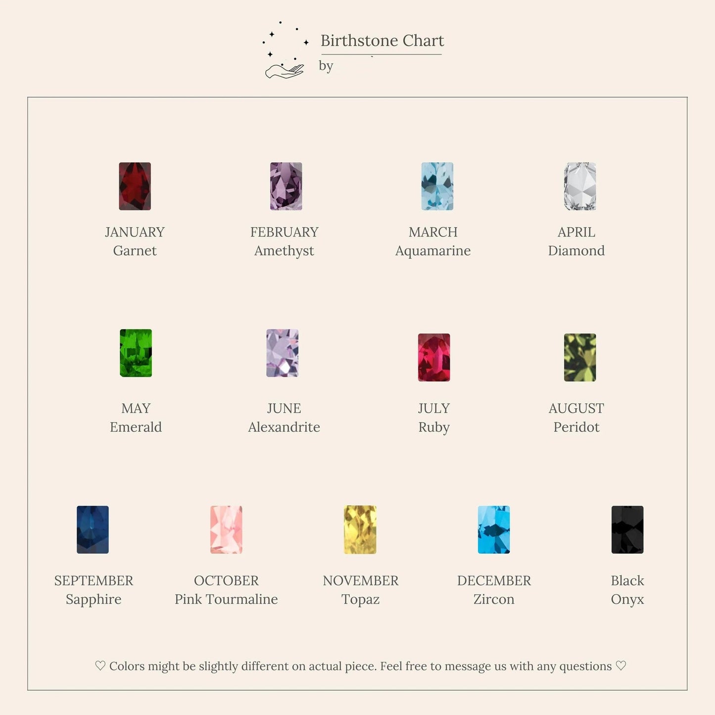 🎁 Birthstone Ring Series - För varje gnistrande du 💫