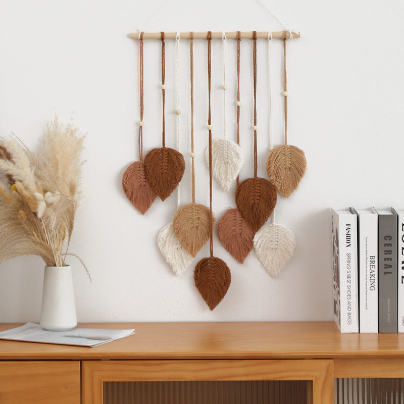 🌙Drömmande vävd väggdekoration