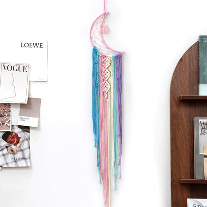 🌙Drömmande vävd väggdekoration