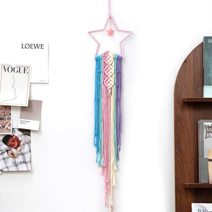 🌙Drömmande vävd väggdekoration