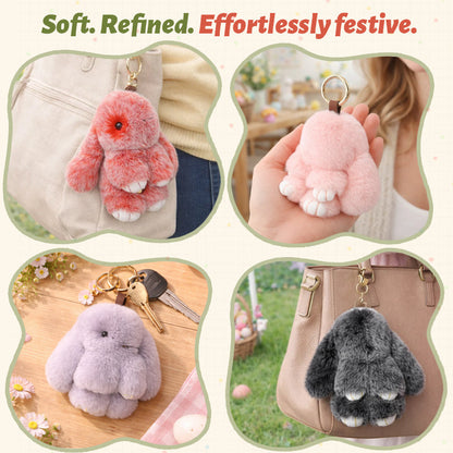 🐰Söt påskhare plyschnyckelring - presentalternativ i plåtburk, 🎁Söt påsköverraskning