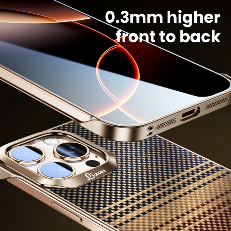 Magnetiskt stötsäkert telefonfodral med Kevlar-textur