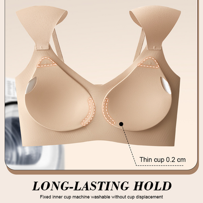 Rätvinklad axelvadderings-bh – Mjukt stöd med ett rent, modernt utseende ✨