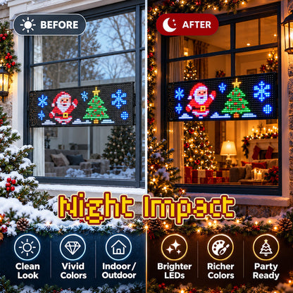 Smart App-Controlled Christmas LED Pixel Display