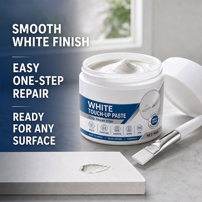 White Furniture Touch-Up Paste with Brush