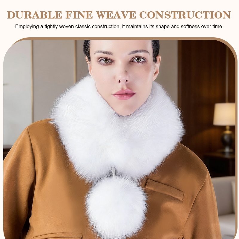 Magnetisk halsvärmare i fuskpäls