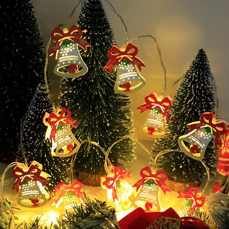 🎄 Jul Led Järn Dekorativa Ljus String ✨