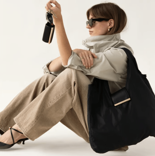 ✨🔥Hopfällbar nyckelringsväska - Stor, miljövänlig och praktisk shoppingväska