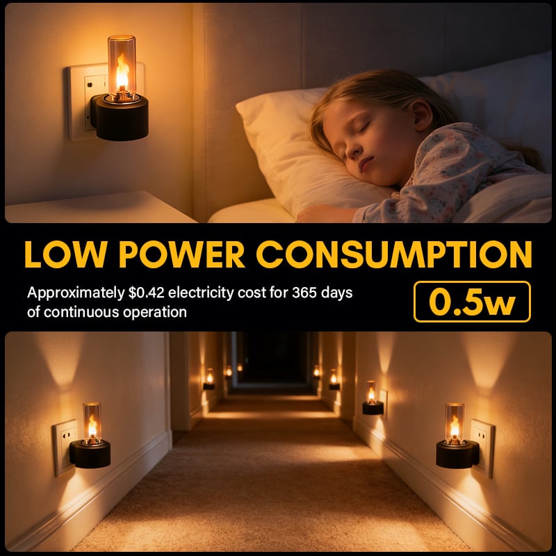 🔥USB-lampa med realistisk låga