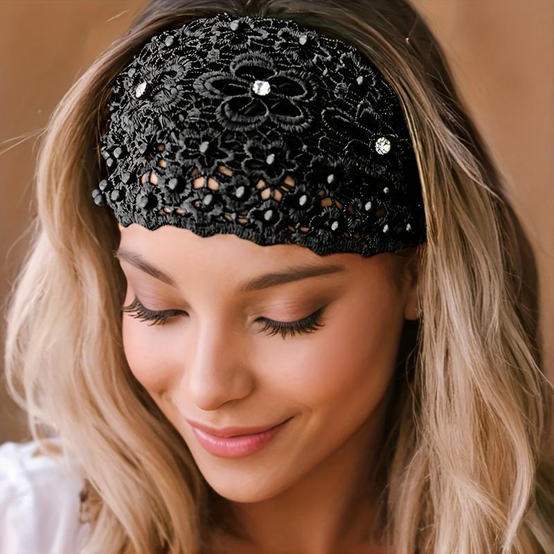 🔥Hot Sale-kampanj 49% rabatt🎁 Boho-chica kristall- och pärlprydda breda pannband för kvinnor