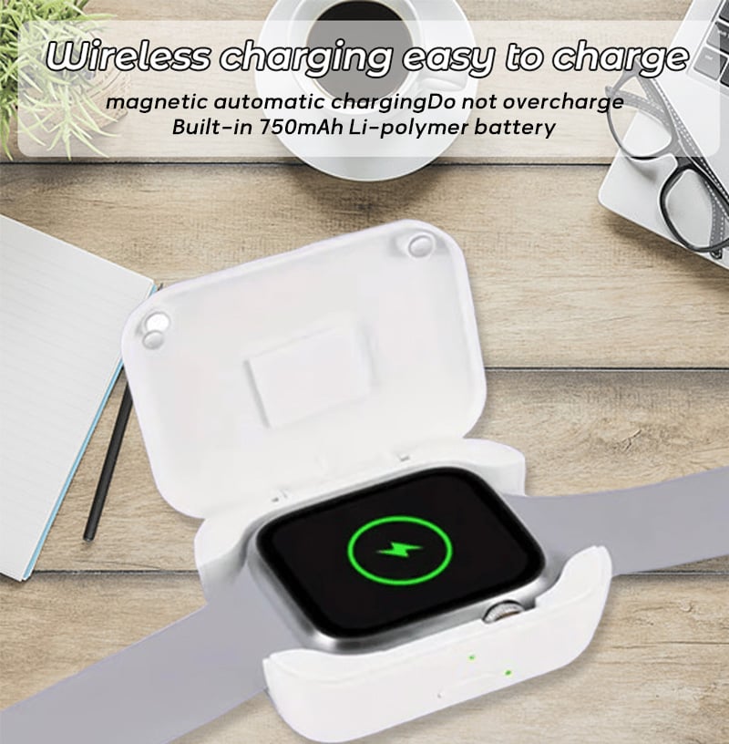 🔥Superdeal! 38% Rabatt! – Bärbar Trådlös Powerbank för Smartklockor