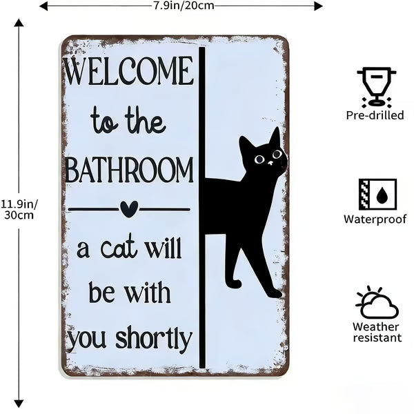 🔥Sista dagen 49% rabatt – Vintage väggkonst med svartvita katter