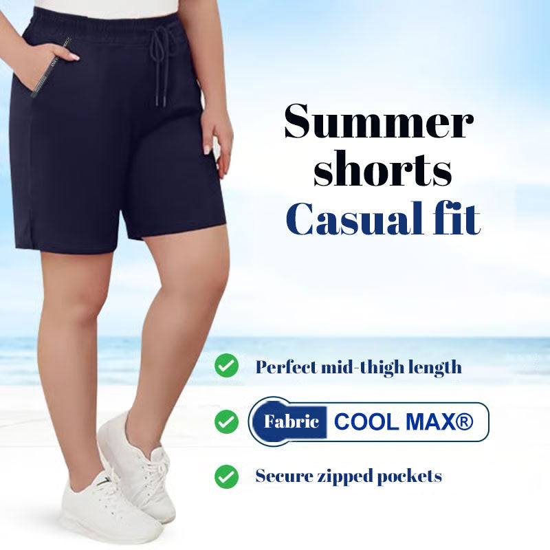 Snabbtorkande stretchshorts tillverkade av issilke