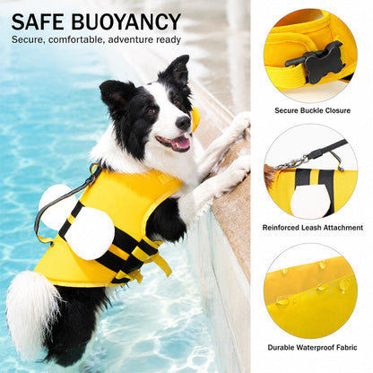 Animal-shaped Dog Life Jackets Swimsuits And Pet Buoyancy Suits