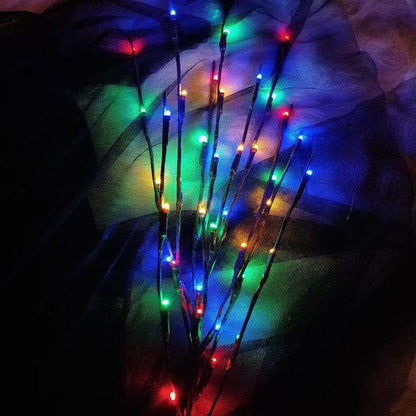 Dekorativa LED-upplysta grenar (20 lampor）