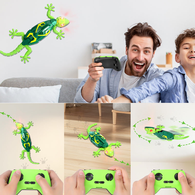 Infraröd väggklättrande gekko-leksak med ljus 🦎✨