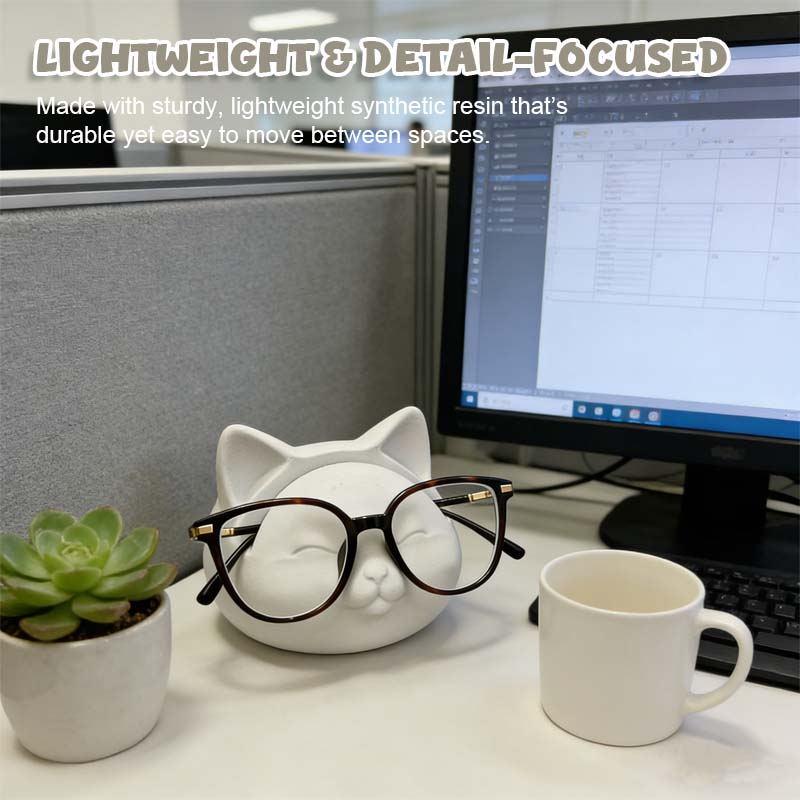 Kattformad glasögonhållare – Söt och funktionell skrivbordskompanjon