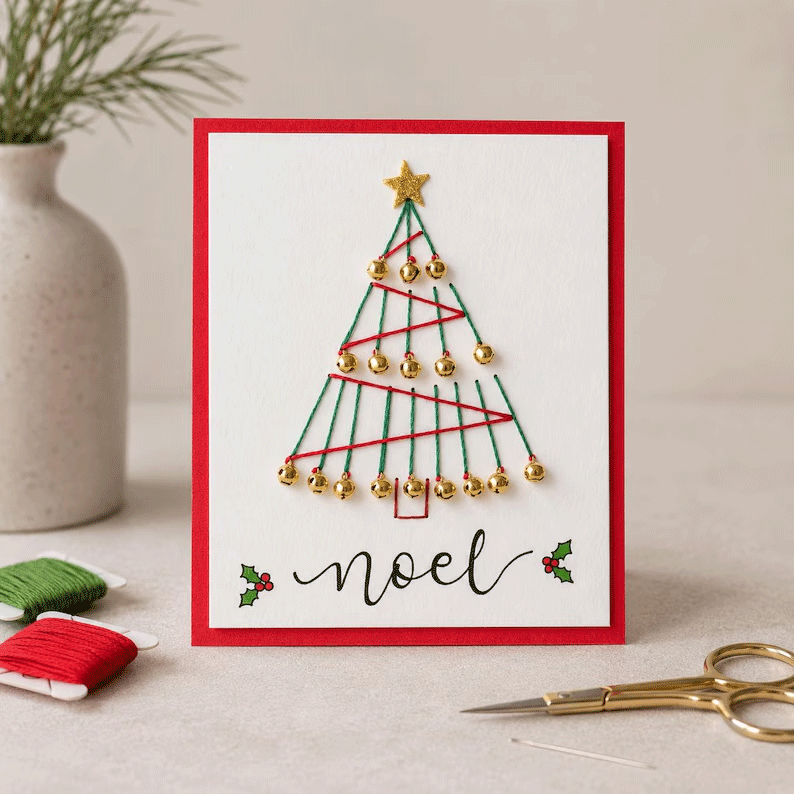 🎄🧵Merry & Bright Christmas DIY Kit (6 pcs)