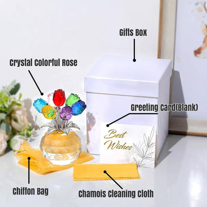 🌈✨ Kristallrosblommor - Kreativ heminredning ✨🌈