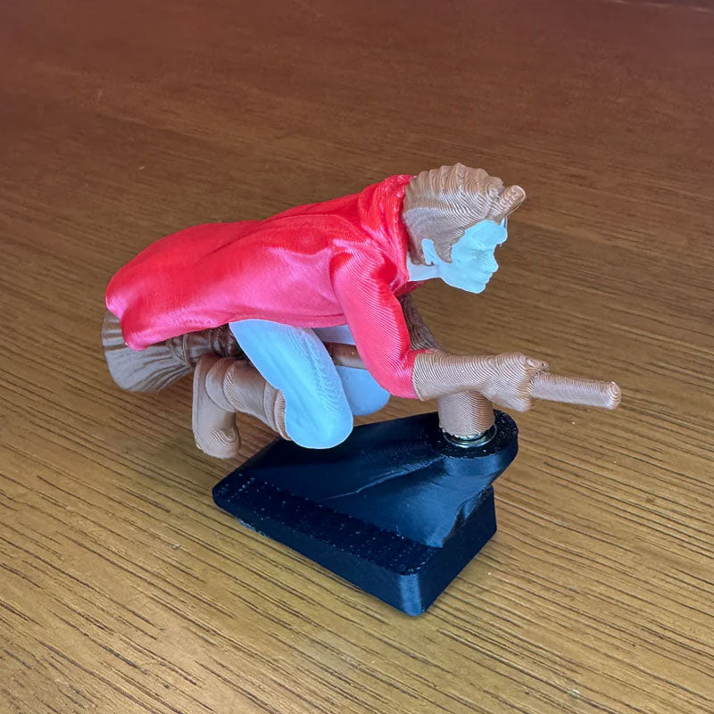 Häxa och trollkarlskvast driftande instrumentpanelprydnad