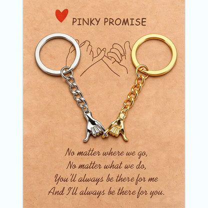 Pinky Promise Par Nyckelringsset