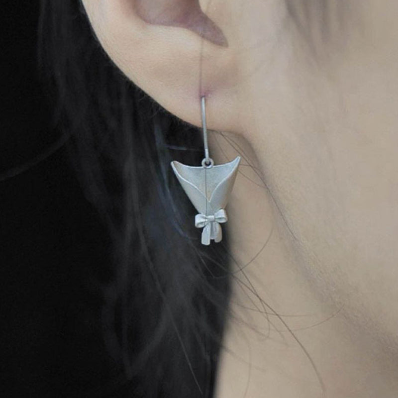 Blomvas-droppörhängen 🌸