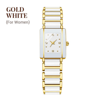 ⌚Fashion Ceramic Square Quartz Watch
