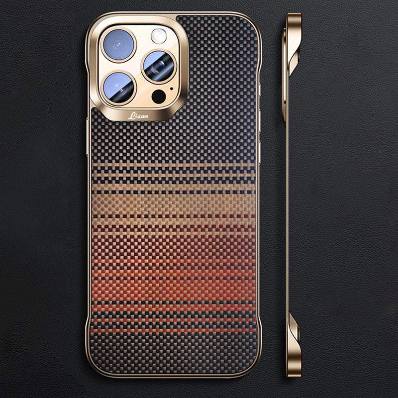 Magnetiskt stötsäkert telefonfodral med Kevlar-textur