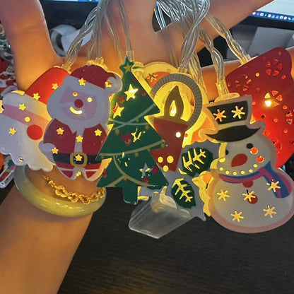🎄 Jul Led Järn Dekorativa Ljus String ✨