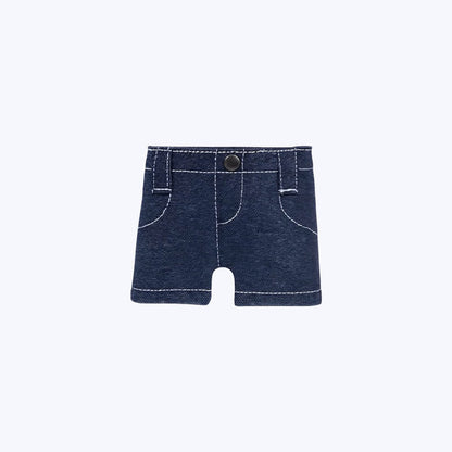 Mini-jeansplånbok med fickor och byxor