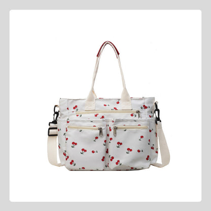 🍒Totebag med körsbärstryck