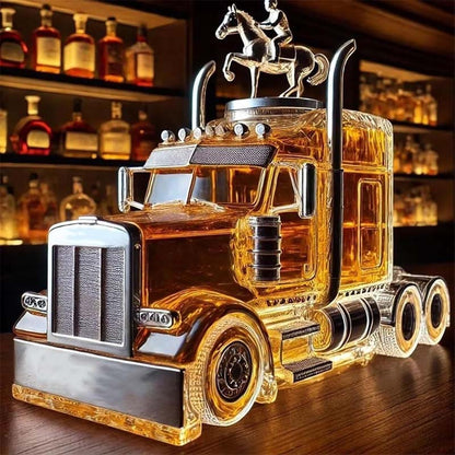 Lastbil whiskyflaskor